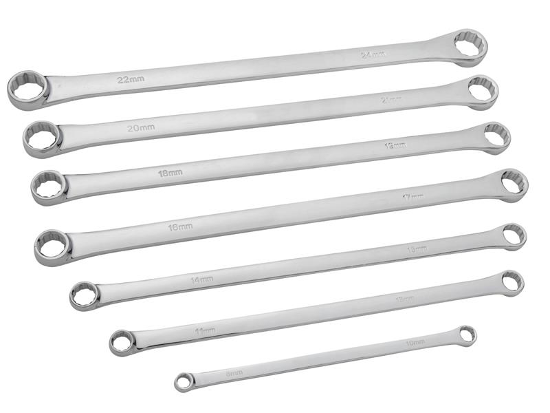 Extra Long Ring Spanner Set, 7 Piece