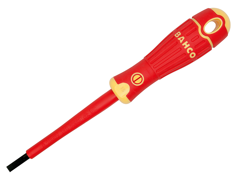 BAHCOFIT Insulated Screwdriver Slotted Tip