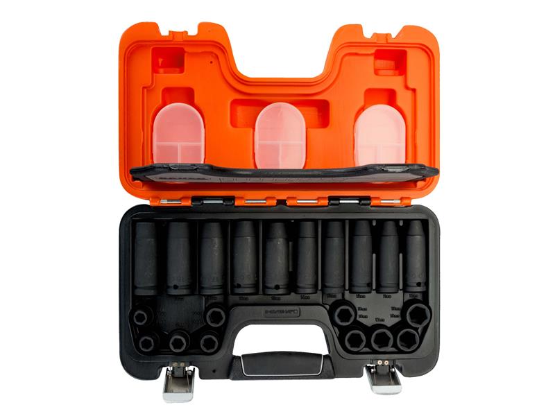 D-DD/S20 Mixed Impact Socket Set of 20 Metric 1/2in