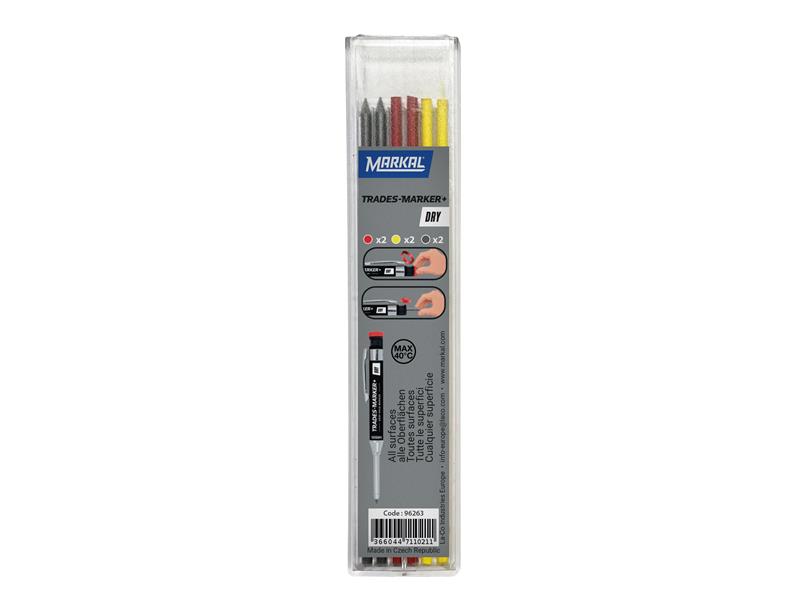 TRADES-MARKER® DRY Assorted Refills (Pack 6)