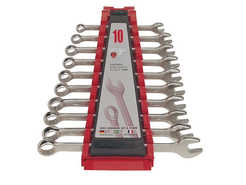 Combination Spanner Set, 10 Piece